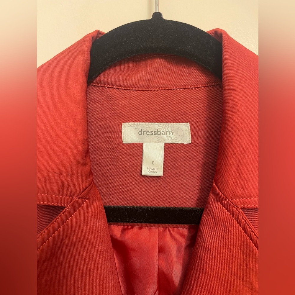 Dressbarn Rust Lightweight Utility Jacket - Picture 3 of 6